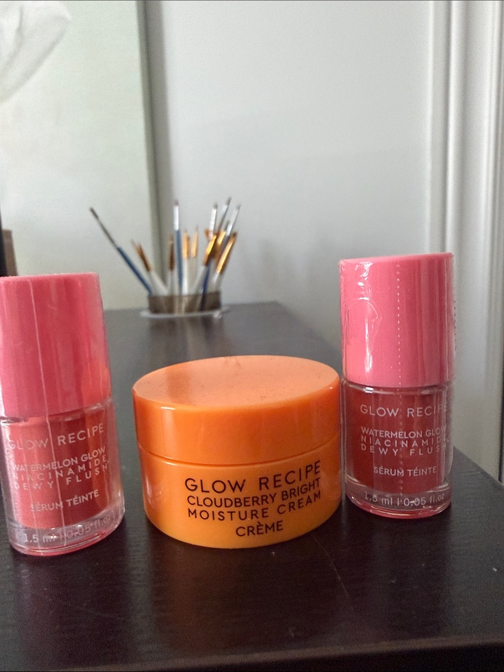 Glow Recipe Cloudberry Bright Moisture Cream & Pink Watermelon Serum Tints